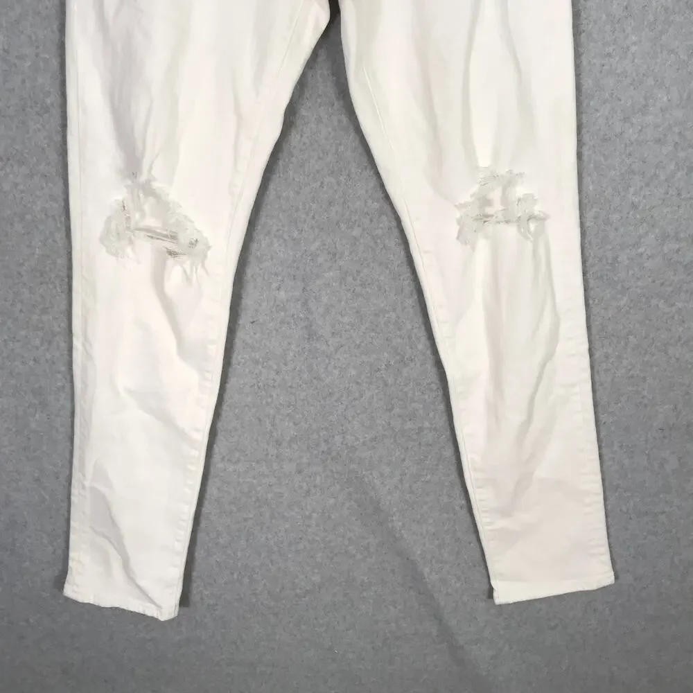 Abercrombie Fitch Jeans Mens 28x32 Athletic Skinny Knee Holes Distressed Stretch